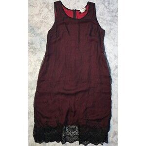 Vtg Y2K Russell Kemp Red Dress Made In USA, Size 16